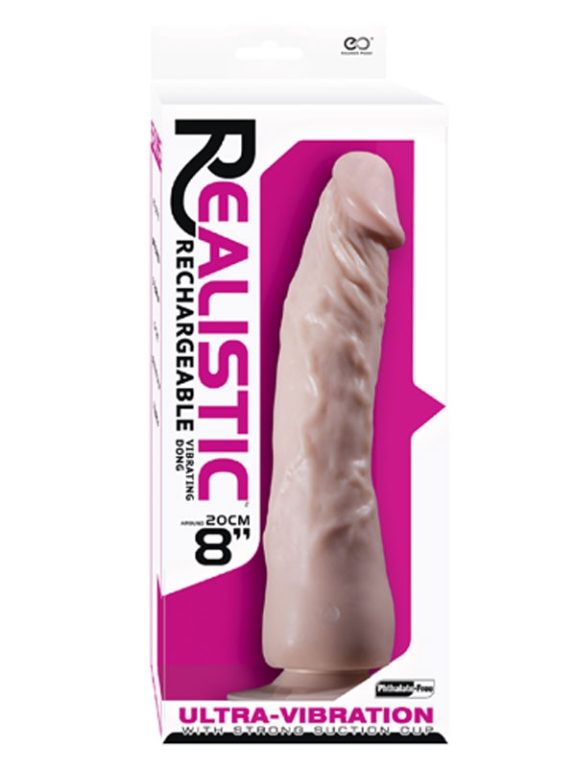 Реалистичный вибратор с мошонкой 